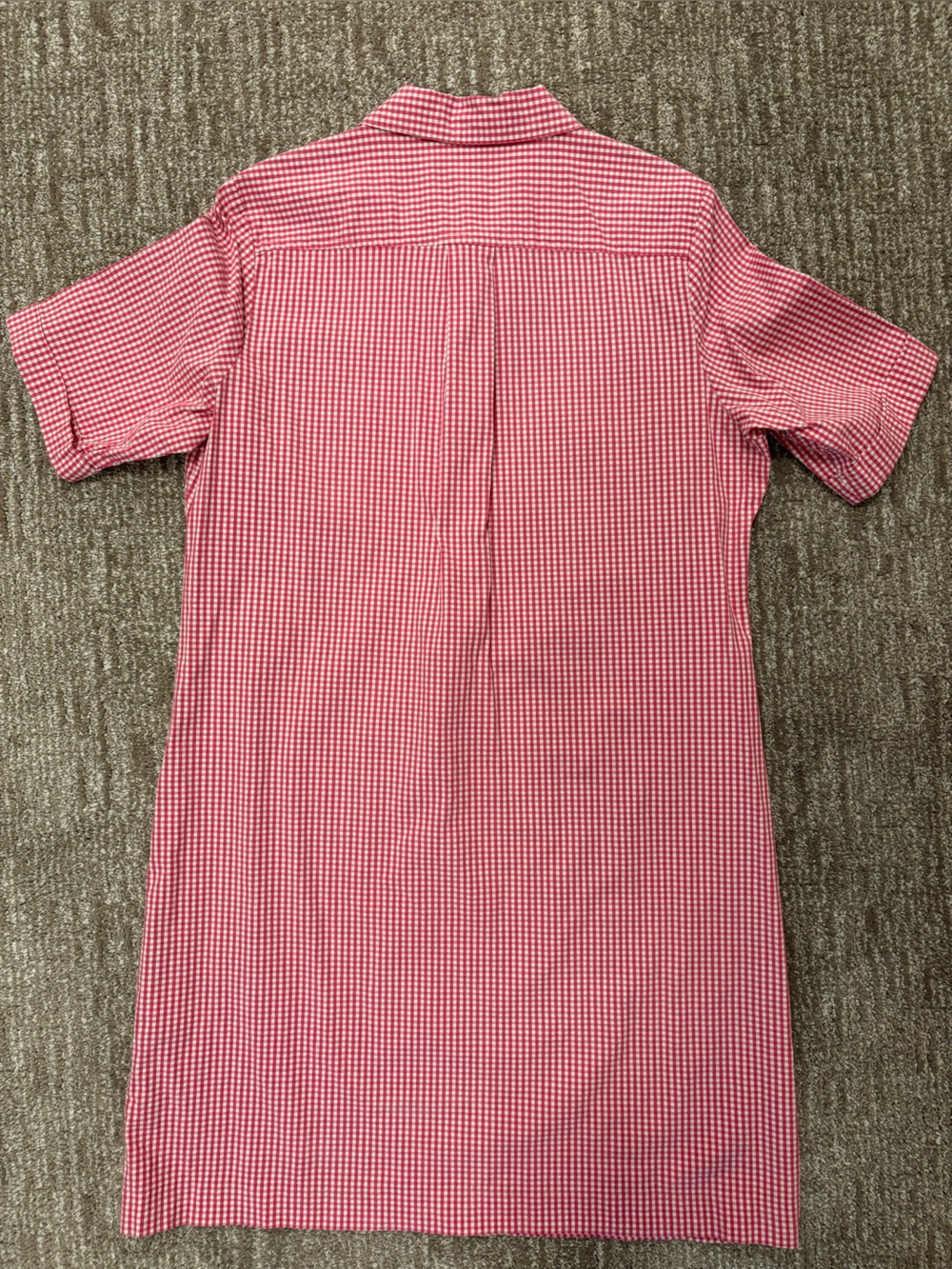 Chadwicks of Boston Pink & White Gingham Shirt Dress | Cotton | Size 12/14 - Picture 15 of 15